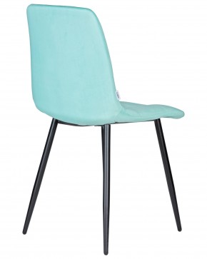 Стул обеденный DOBRIN CHILLY, Мятный Holland 50, основание черное в Краснокамске - krasnokamsk.ok-mebel.com | фото 4
