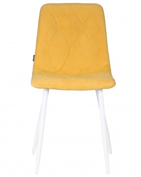 Стул обеденный DOBRIN CHILLY ROMBO, Горчичный Simple 15, основание белый в Краснокамске - krasnokamsk.ok-mebel.com | фото 7
