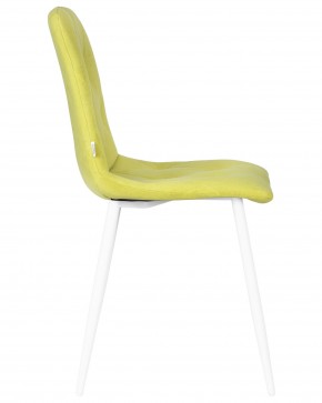 Стул обеденный DOBRIN CHILLY ROMBO, Лайм Simple 14, основание белый в Краснокамске - krasnokamsk.ok-mebel.com | фото 3
