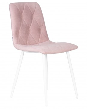 Стул обеденный DOBRIN CHILLY ROMBO, Розовый Simple 03, основание белый в Краснокамске - krasnokamsk.ok-mebel.com | фото 2