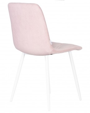 Стул обеденный DOBRIN CHILLY ROMBO, Розовый Simple 03, основание белый в Краснокамске - krasnokamsk.ok-mebel.com | фото 4