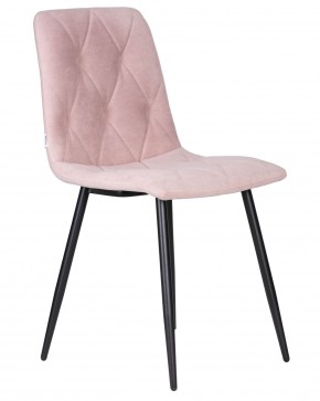 Стул обеденный DOBRIN CHILLY ROMBO, Розовый Simple 03, основание черное в Краснокамске - krasnokamsk.ok-mebel.com | фото 2