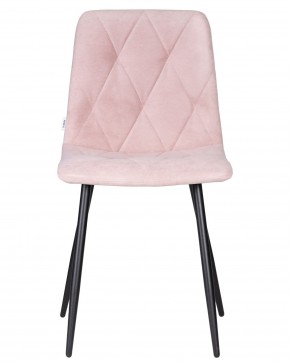 Стул обеденный DOBRIN CHILLY ROMBO, Розовый Simple 03, основание черное в Краснокамске - krasnokamsk.ok-mebel.com | фото 6