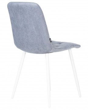 Стул обеденный DOBRIN CHILLY ROMBO, Серо-голубой Simple 26, основание белый в Краснокамске - krasnokamsk.ok-mebel.com | фото 4