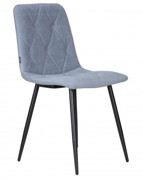 Стул обеденный DOBRIN CHILLY ROMBO, Серо-голубой Simple 26, основание черное в Краснокамске - krasnokamsk.ok-mebel.com | фото 2