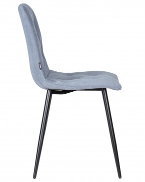 Стул обеденный DOBRIN CHILLY ROMBO, Серо-голубой Simple 26, основание черное в Краснокамске - krasnokamsk.ok-mebel.com | фото 3