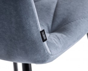 Стул обеденный DOBRIN CHILLY ROMBO, Серо-голубой Simple 26, основание черное в Краснокамске - krasnokamsk.ok-mebel.com | фото 7