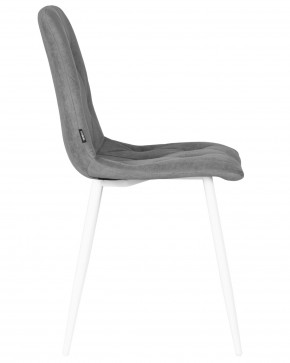 Стул обеденный DOBRIN CHILLY ROMBO, Серый Simple 33, основание белый в Краснокамске - krasnokamsk.ok-mebel.com | фото 3