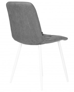 Стул обеденный DOBRIN CHILLY ROMBO, Серый Simple 33, основание белый в Краснокамске - krasnokamsk.ok-mebel.com | фото 4