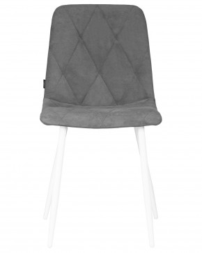 Стул обеденный DOBRIN CHILLY ROMBO, Серый Simple 33, основание белый в Краснокамске - krasnokamsk.ok-mebel.com | фото 6