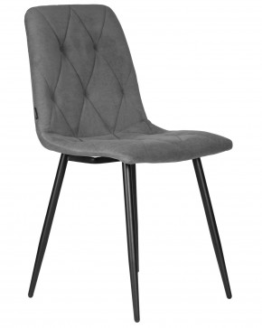 Стул обеденный DOBRIN CHILLY ROMBO, Серый Simple 33, основание черное в Краснокамске - krasnokamsk.ok-mebel.com | фото 2