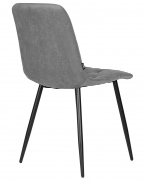 Стул обеденный DOBRIN CHILLY ROMBO, Серый Simple 33, основание черное в Краснокамске - krasnokamsk.ok-mebel.com | фото 4