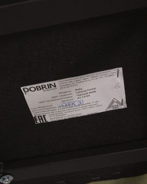 Стул обеденный DOBRIN ROBY, ЭМАЛЬ ЧЕРНЫЙ МУАР велюр Catania Forest в Краснокамске - krasnokamsk.ok-mebel.com | фото 12