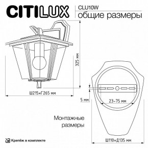 Светильник на штанге Citilux FORTS CLU10W в Краснокамске - krasnokamsk.ok-mebel.com | фото 9