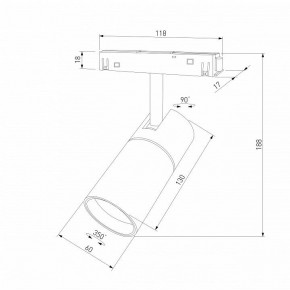 Светильник на штанге Elektrostandard Slim Magnetic a069471 в Краснокамске - krasnokamsk.ok-mebel.com | фото 4