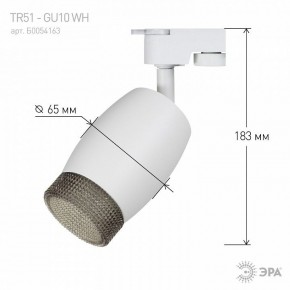 Светильник на штанге Эра  TR51 - GU10 WH в Краснокамске - krasnokamsk.ok-mebel.com | фото 4