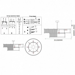 Светильник на штанге Imperiumloft RH Marais Round Chandelier 40,2668 в Краснокамске - krasnokamsk.ok-mebel.com | фото 11