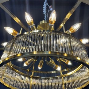 Светильник на штанге Imperiumloft RH Marais Round Chandelier 40,2668 в Краснокамске - krasnokamsk.ok-mebel.com | фото 5