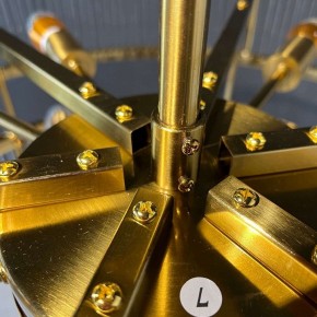 Светильник на штанге Imperiumloft RH Marais Round Chandelier 40,2668 в Краснокамске - krasnokamsk.ok-mebel.com | фото 5