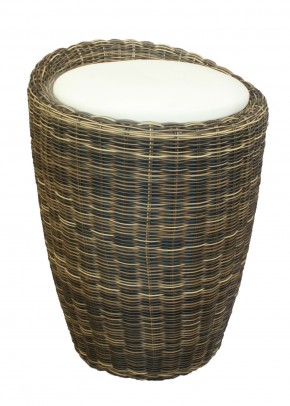 Табурет с местом для хранения LM-1100Rattan, кремовый в Краснокамске - krasnokamsk.ok-mebel.com | фото