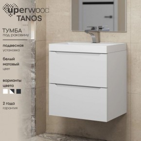 Тумба под раковину Uperwood Tanos 70 см, подвесная, белая матовая в Краснокамске - krasnokamsk.ok-mebel.com | фото 5