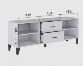 Тумба под ТВ ТВМ-6 (белый) в Краснокамске - krasnokamsk.ok-mebel.com | фото 2