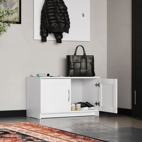 Тумба СИРИУС двухдверная низкая, цвет белый в Краснокамске - krasnokamsk.ok-mebel.com | фото 4