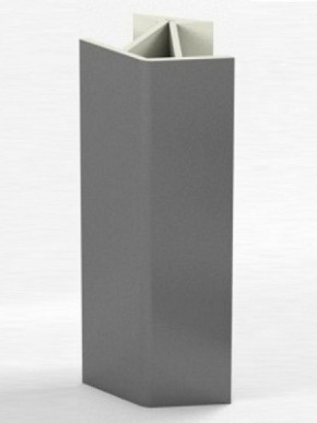 Угловое соединение для цоколя 135 гр. h100 мм (Алюминий, Белый, Черный, Сонома) в Краснокамске - krasnokamsk.ok-mebel.com | фото 1