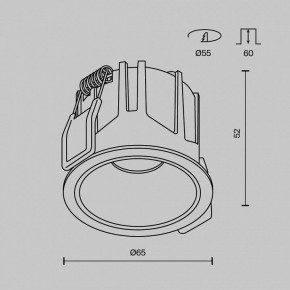 Встраиваемый светильник Maytoni Alfa LED DL043-01-10W2.7K-RD-W в Краснокамске - krasnokamsk.ok-mebel.com | фото 10