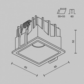 Встраиваемый светильник Maytoni Alfa LED DL043-01-10W3K-SQ-W-1 в Краснокамске - krasnokamsk.ok-mebel.com | фото 8