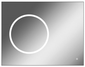 Зеркало Eclipse 90 black с подсветкой Sansa (SE1031Z) в Краснокамске - krasnokamsk.ok-mebel.com | фото 1